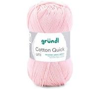 Fil à tricoter COTTON QUICK UNI - Gründl - PPSC - certifié Oeko-Tex(...) - 133 Rose 133 Rose G
