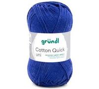 Fil à tricoter COTTON QUICK UNI - Gründl - PPSC - certifié Oeko-Tex(...) - 135 Bleu 135 Bleu G