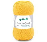 Fil à tricoter COTTON QUICK UNI - Gründl - PPSC - certifié Oeko-Tex(...) - 138 Jaune 138 Jaune G