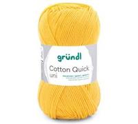 Fil à tricoter COTTON QUICK UNI - Gründl - PPSC - certifié Oeko-Tex(...) - 138 Jaune 138 Jaune G