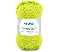 Fil à tricoter COTTON QUICK UNI - Gründl - PPSC - certifié Oeko-Tex(...) - 144 Vert 144 Vert G