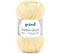 Fil à tricoter COTTON QUICK UNI - Gründl - PPSC - certifié Oeko-Tex(...) - 152 Jaune 152 Jaune