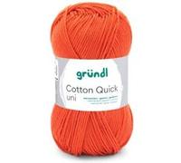 Fil à tricoter COTTON QUICK UNI - Gründl - PPSC - certifié Oeko-Tex(...) - 153 Orange 153 Orange