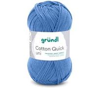 Fil à tricoter COTTON QUICK UNI - Gründl - PPSC - certifié Oeko-Tex(...) - 163 Bleu 163 Bleu G