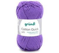 Fil à tricoter COTTON QUICK UNI - Gründl - PPSC - certifié Oeko-Tex(...) - 68 Violet 68 Violet
