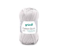 Fil À Tricoter Cotton Quick Uni - Gründl - Ppsc - Certifié Oeko-Tex. Color : 150 Gris Gris