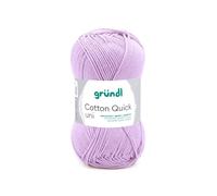 Fil À Tricoter Cotton Quick Uni - Gründl - Ppsc - Certifié Oeko-Tex. Color : 160 Violet Violet