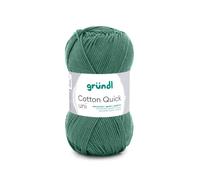 Fil À Tricoter Cotton Quick Uni - Gründl - Ppsc - Certifié Oeko-Tex. Color : 167 Vert Vert