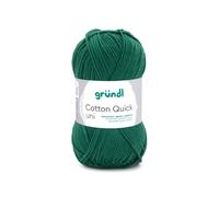 Fil À Tricoter Cotton Quick Uni - Gründl - Ppsc - Certifié Oeko-Tex. Color : 169 Vert Vert