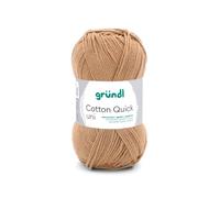 Fil À Tricoter Cotton Quick Uni - Gründl - Ppsc - Certifié Oeko-Tex. Color : 172 Marron Marron