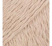 Fil à tricoter de coton, viscose et lin, Drops Belle, DK légèrement peigné, 51 g, 131 m (24 sable)