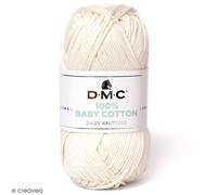 DMC - 100% Baby Cotton - Fil à tricoter - 100% coton | Spécialement conçu pour les bébés et la réalisation de layette | Doux et confortable | Pelote de 50 g - 106 m | 27 coloris disponibles