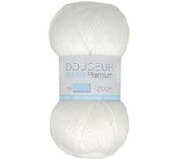 Fil à tricoter Douceur Baby Premium - Trimits : Idéal pour les Tricots de Bébé(...) - 101 Blanc 101 Blanc G