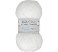 Fil à tricoter Douceur Classic Premium - Trimits : Doux et Résistant pour Tous Vos Projets(...) - 501 Blanc 501 Blanc G