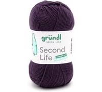 Fil à tricoter durable SECOND LIFE - 100GR - Grundl - Certifié Oeko-Tex(...) - Violet (03) Violet (03) G