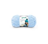 Fil à tricoter effet velour FUNNY - - 100 Gr - Oeko-Tex(...) - 03 Bleu