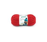 Fil à tricoter effet velour FUNNY - - 100 Gr - Oeko-Tex(...) - 11 Rouge