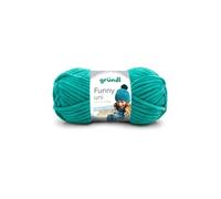 Gründl Laine Funny uni – chenille 100% polyester 100 g/120 m aig. 5-6 émeraude