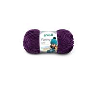 Fil à tricoter effet velour FUNNY - - 100 Gr - Oeko-Tex(...) - 16 Violet