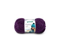 Fil à tricoter effet velour FUNNY - Grundl - 100 Gr - Oeko-Tex(...) - 16 Violet