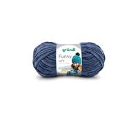Fil à tricoter effet velour FUNNY - - 100 Gr - Oeko-Tex(...) - 30 Bleu