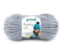 Gründl Laine Funny - chenille douce 100% polyester 100 g/120 m, gris clair, aig. 5-6