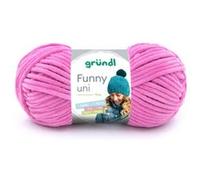 Fil à tricoter effet velour FUNNY - Grundl - 100 Gr - Oeko-Tex(...) - 10 Rose 10 Rose G