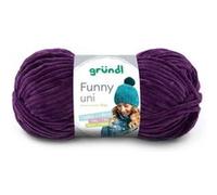 Fil à tricoter effet velour FUNNY - Grundl - 100 Gr - Oeko-Tex(...) - 16 Violet 16 Violet G
