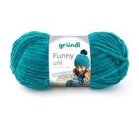 Fil à tricoter effet velour FUNNY - Grundl - 100 Gr - Oeko-Tex(...) - 18 Vert 18 Vert G
