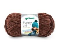 Fil à tricoter effet velour FUNNY - Grundl - 100 Gr - Oeko-Tex(...) - 20 Marron 20 Marron G