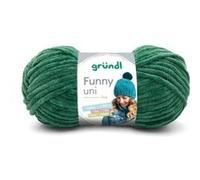 Gründl - Fil à tricoter effet velour FUNNY - 100 g Oeko-Tex 100% polyester - 27 Vert