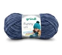 Fil à tricoter effet velour FUNNY - Grundl - 100 Gr - Oeko-Tex(...) - 30 Bleu 30 Bleu G