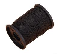 Fil à tricoter en nylon solide pour coudre à la main pulls, écharpes et chaussures (Noir)
