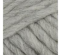 Fil à tricoter en pure laine à fil unique super encombrant Eskimo - 50 g par pelote 53 gris clair.
