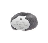 Rico Design Laine Essentials Super Kid Mohair Silk Douceur exceptionnelle 25 g Gris