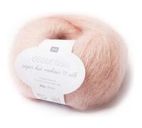 Rico Design - Fil à tricoter - ESSENTIALS SUPER KID MOHAIR LOVES SILK - Luxe - 25g - 03 Rose