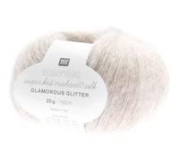Fil à Tricoter ESSENTIALS SUPER KID MOHAIR LOVES SILK GLAMOROUS GLITTER: Luxe, Douceur et Créativité - 25gr - Rico Design(...) - 02 Ecru 02 Ecru