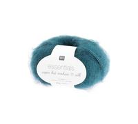 Rico Essentials Super Kid Mohair Loves Soie Fb. 016 - pétrole, Lacegarn en Super Kid Mohair et soie pour tricot et crochet, laine de dentelle de 4,5 mm