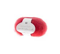 Fil à Tricoter ESSENTIALS SUPER KID MOHAIR LOVES SILK: Luxe, Douceur et Créativité - 25gr -(...) - 39 Rouge Cerise