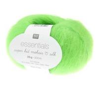 Fil à Tricoter ESSENTIALS SUPER KID MOHAIR LOVES SILK: Luxe, Douceur et Créativité - 25gr -(...) - 67 Néon Vert