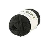 Fil à tricoter et crochet épais pour débutants, fil peigné, facile à apprendre à crocheter pour sac, panier, couverture, décoration d'intérieur (noir)