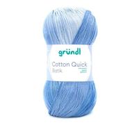 Fil à tricoter - Gründl - Cotton Quick Batik - 100g - 260m - Coton mercerisé - Multicolore
