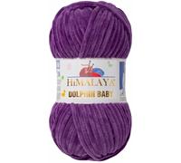 Tricot fin Himalaya Dolphin Baby Wolle Garn Baumwolle Strickwolle zum Stricken häkeln (80340 Lila)