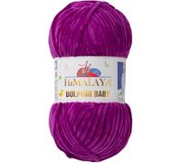 Tricot fin Himalaya Dolphin Baby Wolle Garn Baumwolle Strickwolle zum Stricken häkeln (80358 Lila)