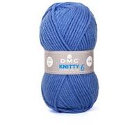 Fil à tricoter Knitty 6 - 100GR - DMC Just Knitting(...) - Bleu (667) Bleu (667)