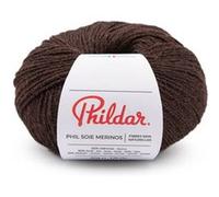 Fil à tricoter laine Mérinos Extrafine, Soie et Mohair - PHIL SOIE MERINOS - Phildar(...) - Chocolat Noir Chocolat Noir G