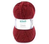 Fil à tricoter LISA PREMIUM UNI - Grundl(...) - 13 Rouge 13 Rouge G
