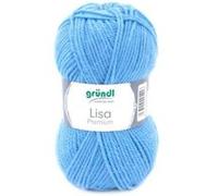 Fil à tricoter LISA PREMIUM UNI - Grundl(...) - 17 Bleu 17 Bleu G
