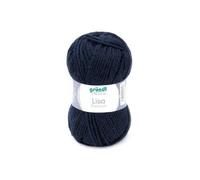 Fil À Tricoter Lisa Premium Uni - Grundl 19 Bleu Bleu