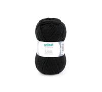 Fil À Tricoter Lisa Premium Uni - Grundl 26 Noir Noir